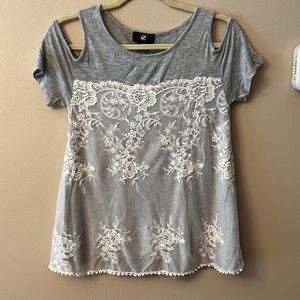 Cutout Shoulder Top